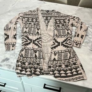 Aztec Beige and Grey Cardigan